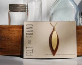 Leather and Gold Necklace