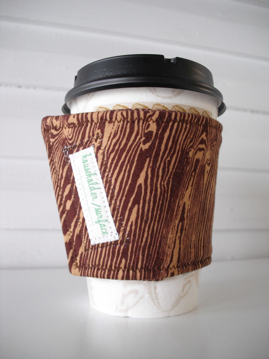 Coffee Cuff - Wood Grain
