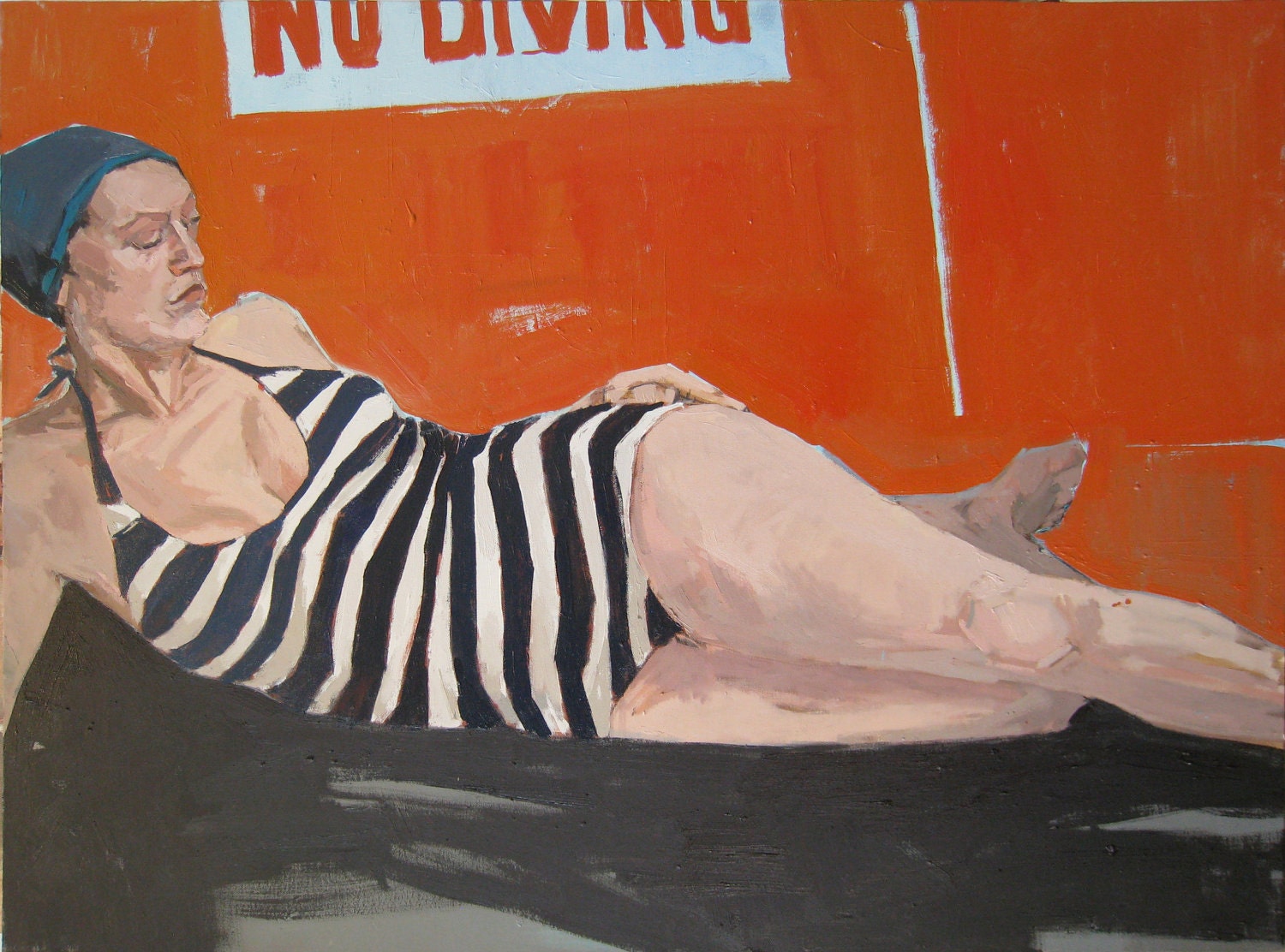 No Diving: 16x20" Archival Print - Signed