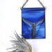 Air plant holder Monaco blue sapphire stained glass wall vase modern home decor indoor garden