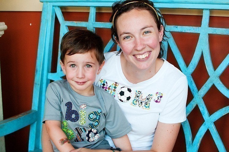 Original Big Sister Shirt (or Brother) on Etsy, Hand Applique Tee, For the new Big Sis or Bro, Great for bringing baby home