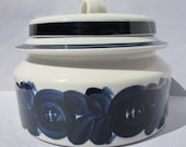 Arabia Blue Anemone Soup Tureen / Serving Dish -  REDUCED