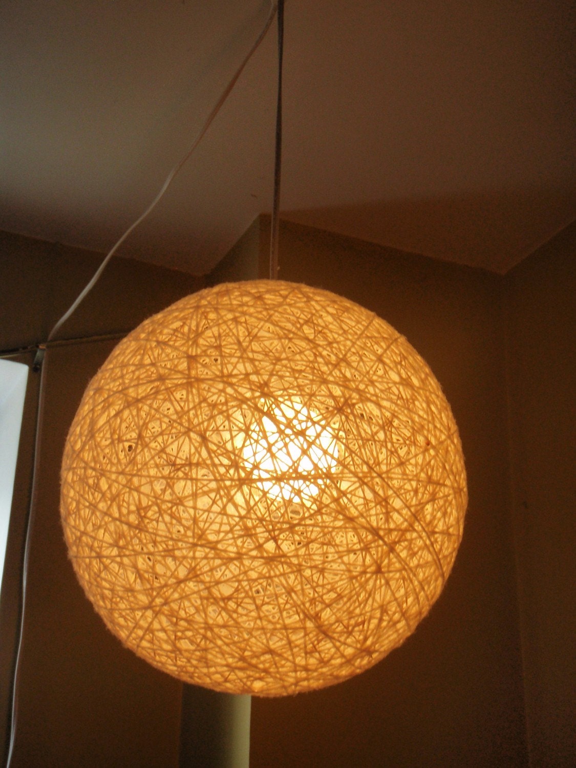 PDF Instructions: DIY Hanging String Light Sphere. Any Size. Any Color