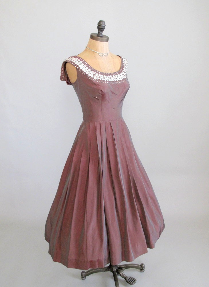 Vintage 1950s Dress : 50s New Look Party Dress