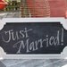 Chalkboard White Frame Vintage Inspired Wood - Supporting Artists