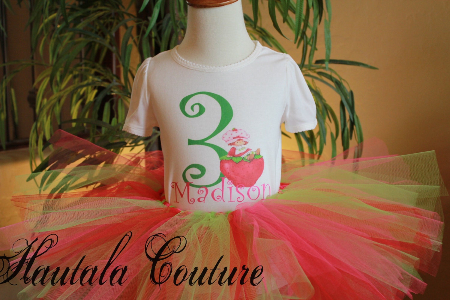 Strawberry Shortcake Birthday Tutu Outfit
