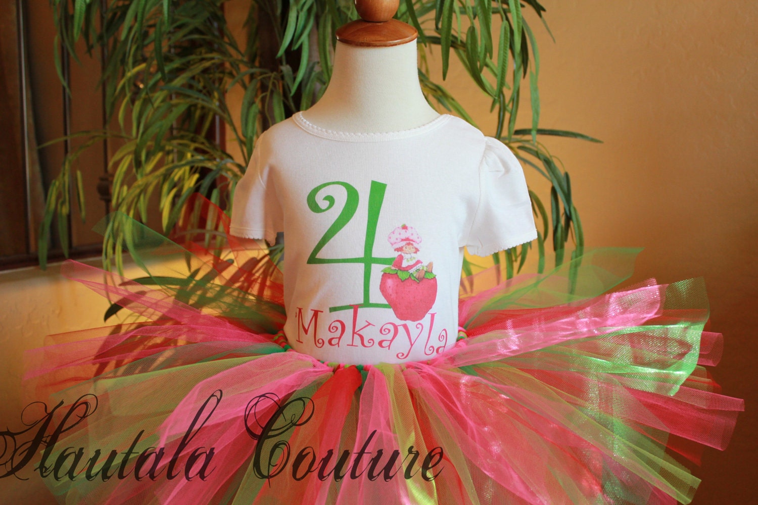 Strawberry Shortcake Birthday Tutu Outfit