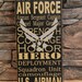 Rustic Typography Air Force Decor