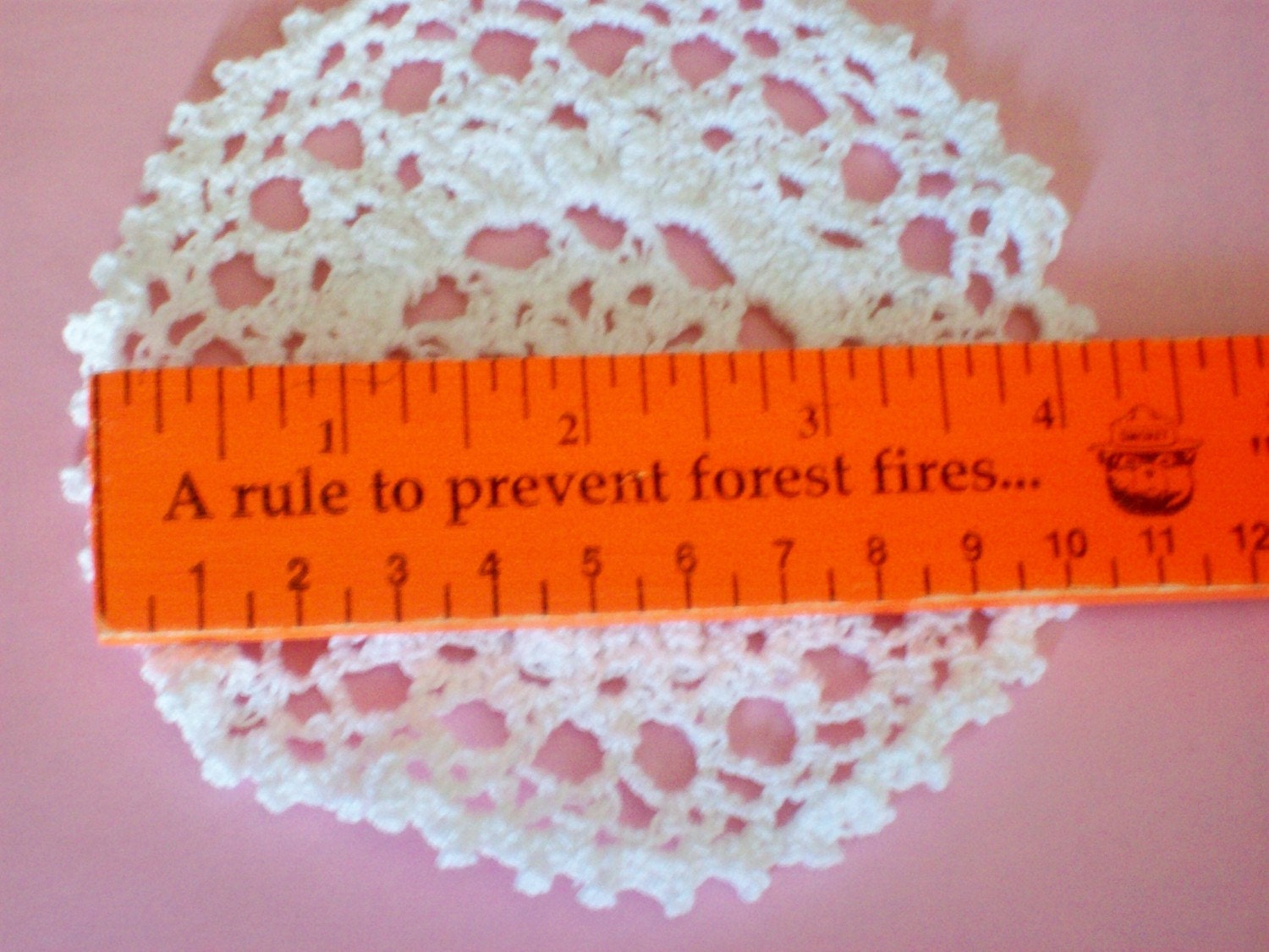 White Lacy Coasters Set Of 6