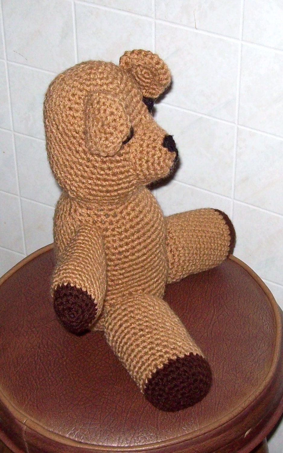 Warm Brown Crocheted Teddy Bear