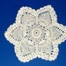 6 Pointed Star Pineapple Doily