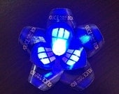 TARDIS Doctor Who Inspired Blue LED Glow Lights MINI Fascinator
