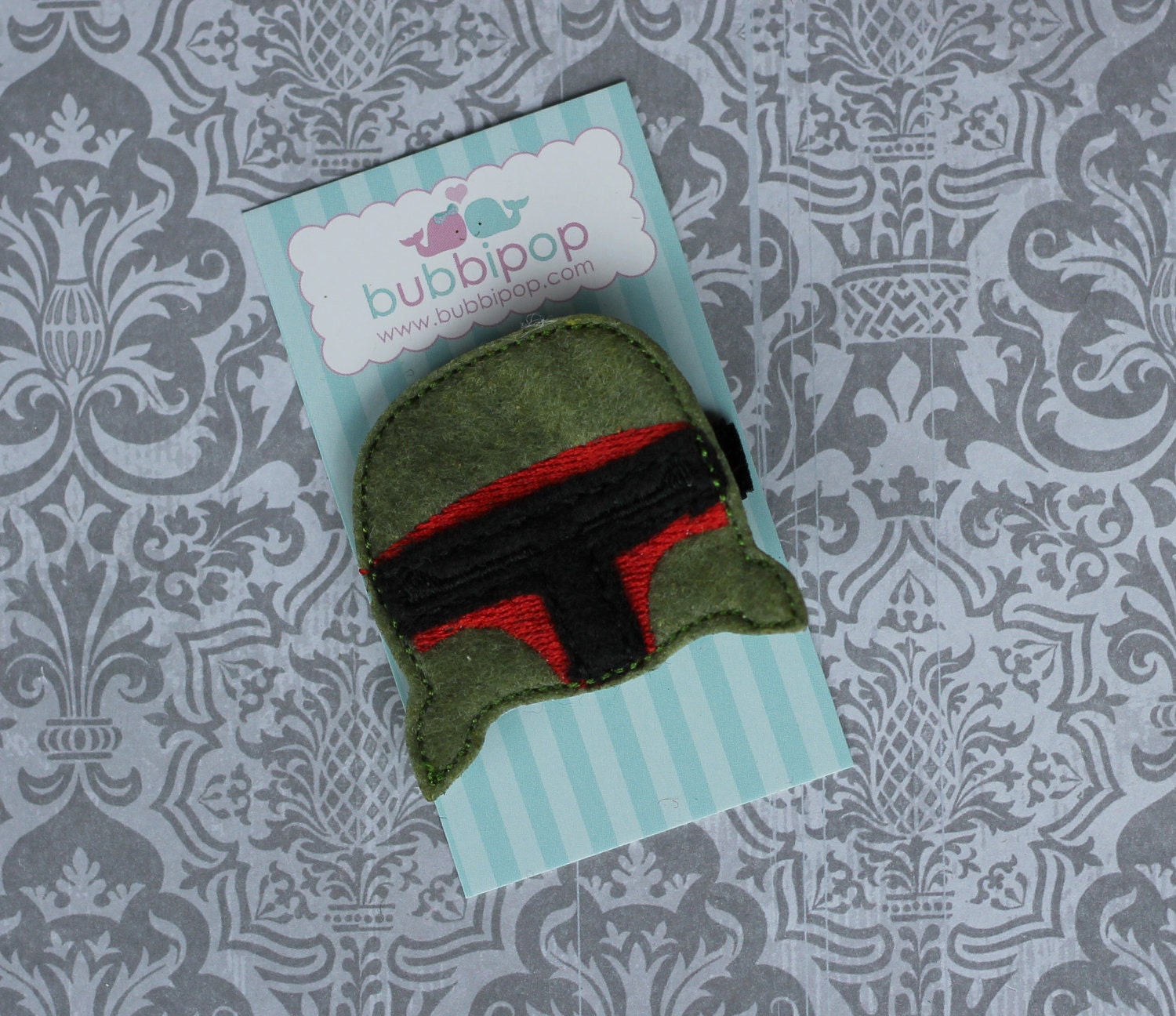 Felt Hair Clip Boba No Slip Felt Hair Clippie