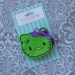 NO SLIP Hello There Zombie Kitty Felt Hair Clip