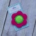 Boutique  Hot Pink and Lime Daisy No Slip Felt Hair Clip