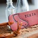 Love California - personalized travel Luggage tag - Heart or Star on your city in California - key ring or suede cord