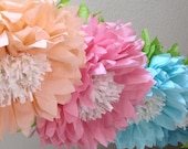 Oopsy Daisy 5 Giant Hanging Paper Flowers, oversize, wedding, bridal/baby shower, photo booth, birthday decor, Party Blooms by Whimsy Pie