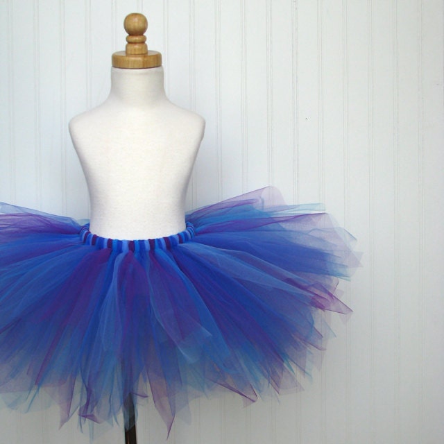 Iris Tutu - blue and purple tutu - Garden Pixie Collection by Whimsy Pie - tutus for children, Made to Order