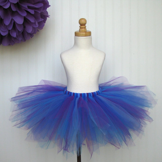 Iris Tutu - blue and purple tutu - Garden Pixie Collection by Whimsy Pie - tutus for children, Made to Order
