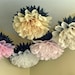 Lucky Peony 5 Giant Tissue Paper Pom Flowers, peonies, hang/wall flower, wedding, shower, party, nursery decor, Party Blooms by Whimsy Pie
