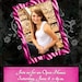 INSTANT DOWNLOAD Black Grunge Pink Zebra Damask 5x7 Senior Graduation Announcement Templates/PSD files