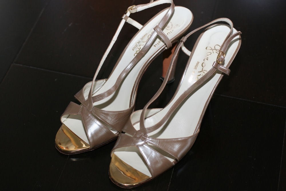 Vintage Garolini Strappy Sandal Heel