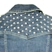 Medium Studded Vintage Cut Off Vest