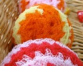 Set of 4- Starburst Swirl Scrubbies