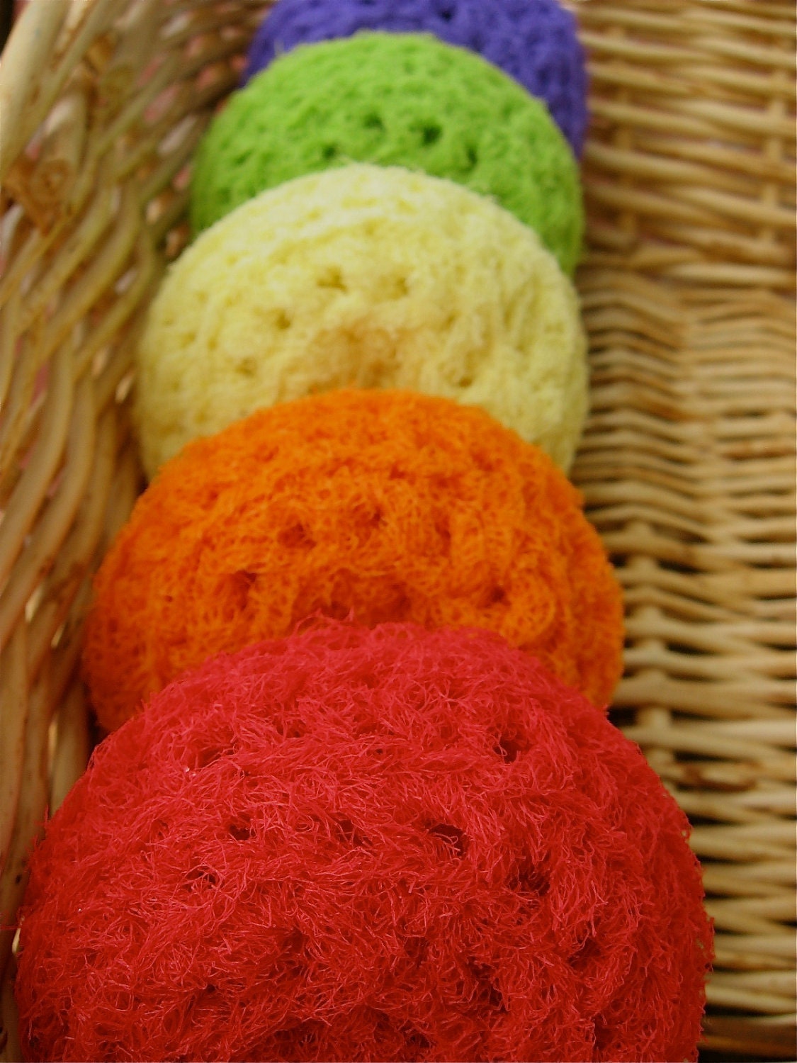 Set of 5- Skittles Scrubbies