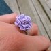 PATTERN- PDF- Lovely Rosette Ring- Crochet