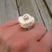 PATTERN- PDF- Lovely Rosette Ring- Crochet