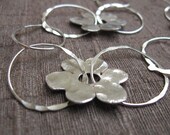 Sterling Silver Necklace Handmade Rings and Flowers
