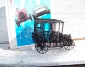 Hand crafted 1925 Ford Model T wire sculpture and vintage 1974 edition of WORLD OF AUTOMOBILES book on Etsy