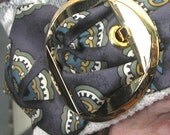 Purple Pillbox Tie Cloche - (Tate)
