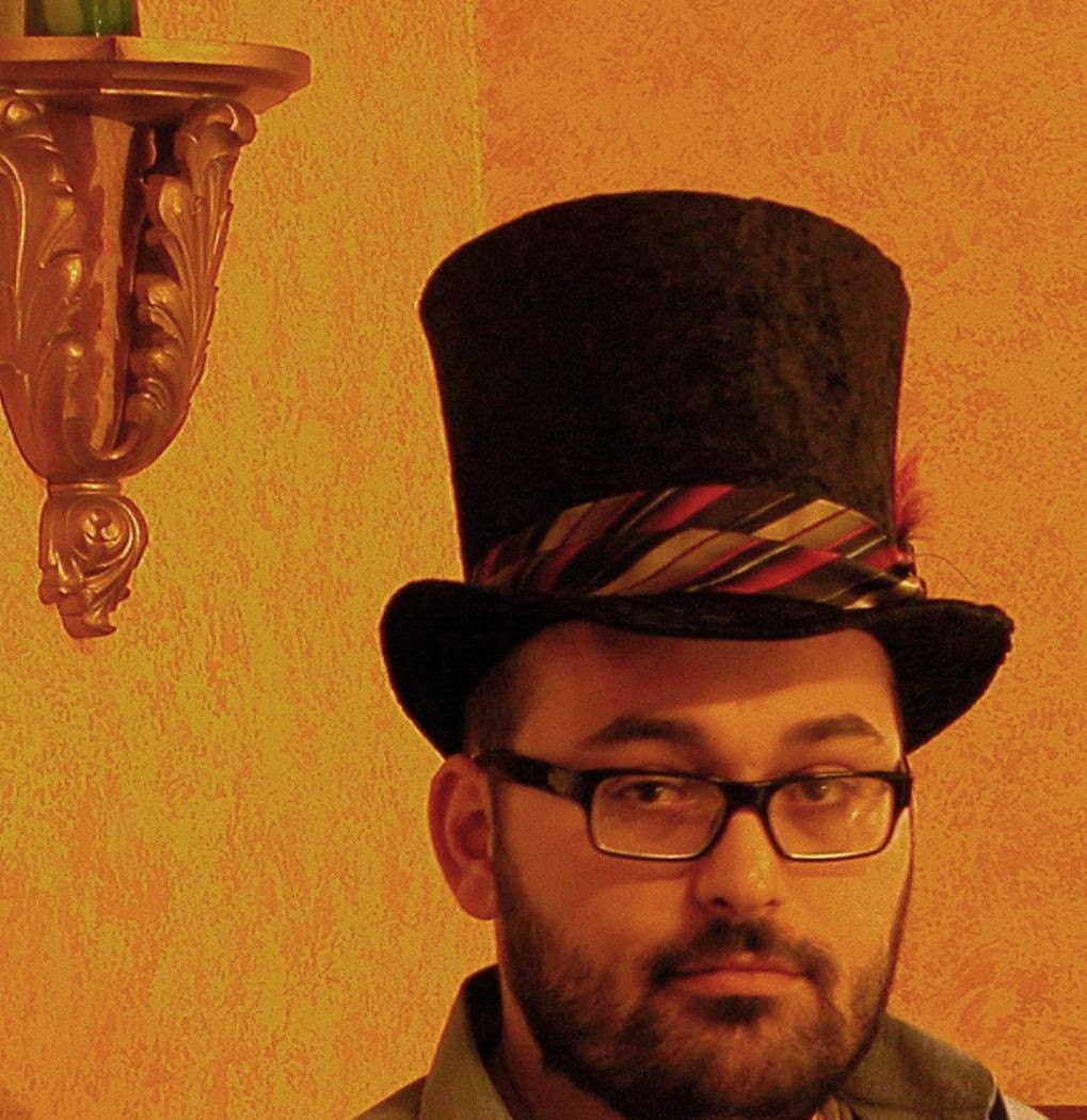 Custom Black Velvet Top Hat