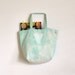 Mint Marbled Triangle Print Eco Friendly Canvas Giant Tote