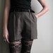 Wishful thinking - vintage style tweed shorts, high waist - medium