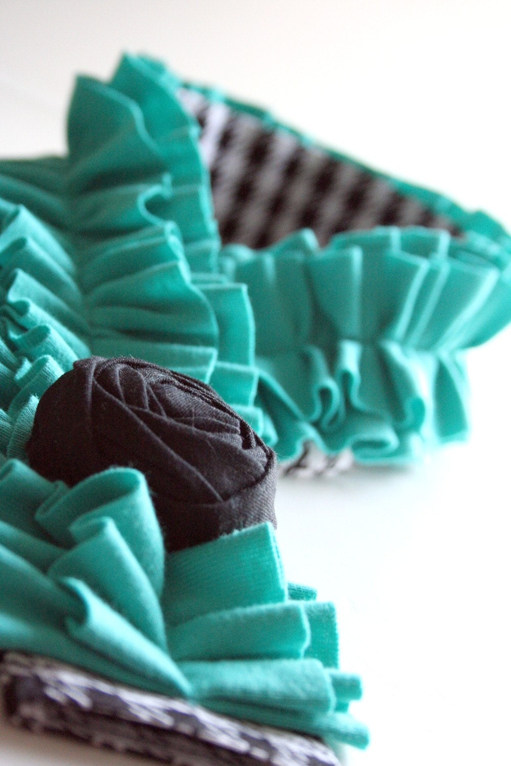 SALE...ONE left...Classy and Sassy....dSLR Camera Strap Cover....with RUFFLE and Rosette Detail