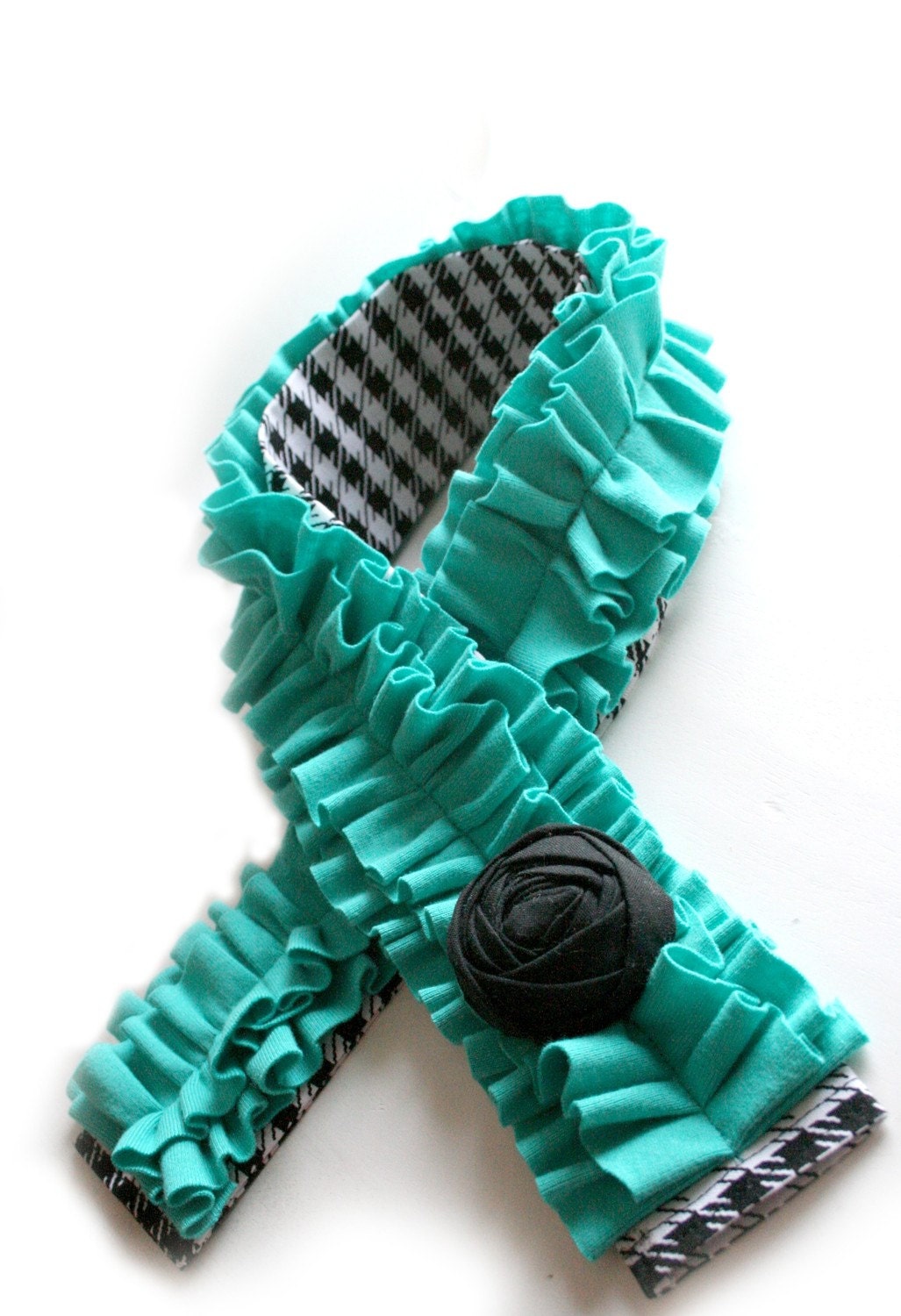 SALE...ONE left...Classy and Sassy....dSLR Camera Strap Cover....with RUFFLE and Rosette Detail