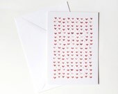 Hearts Postcard A6