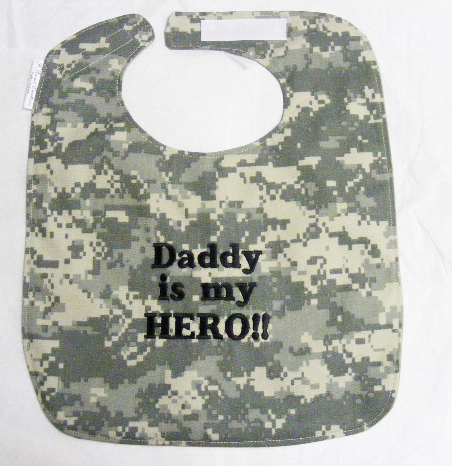 My Army Daddy is My Hero - Baby Bib