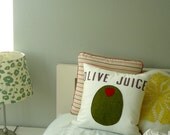 For Jessica - Olive Juice - Pillow Cover