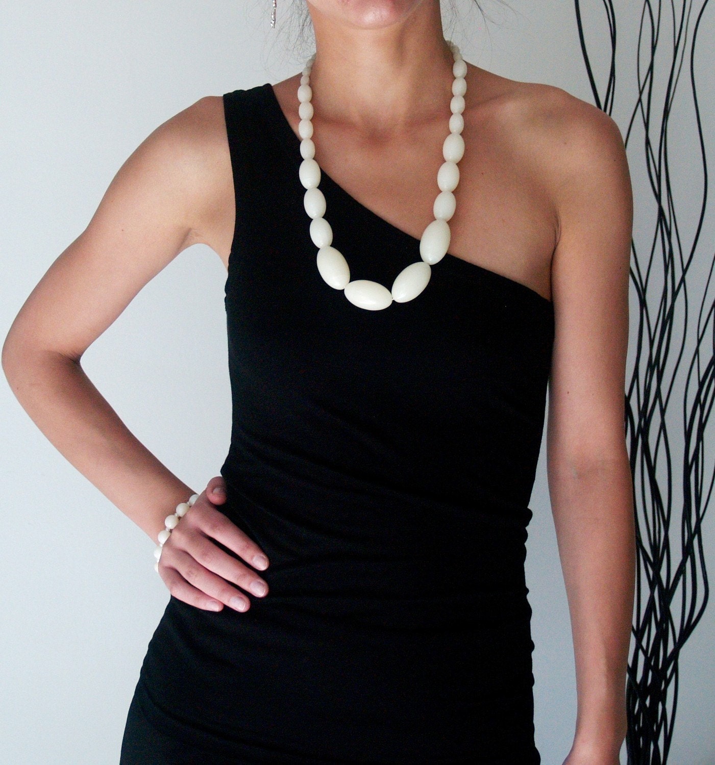 Black Party Blouse - Free US Shipping - Donation to UNICEF - Item MM-BLT13-2B0