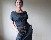 Party Dress with Cowl Neckline - Free US Shipping - Donation to UNICEF - Item MM-DRT13-11DGR2