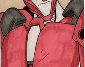 aceo PSC Original Transformers Prime CliffJumper Colour Sketchcard by Boo Etsy FREE SHIPPING
