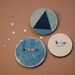 Handpainted wooden KIT of PINS / n.46