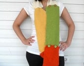 Winter Fashion-Lovely Colorful Knitted Shawl - Neckwarmer With Buttons - Unique Design TeamT