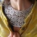 Silver Lace Leather Necklace