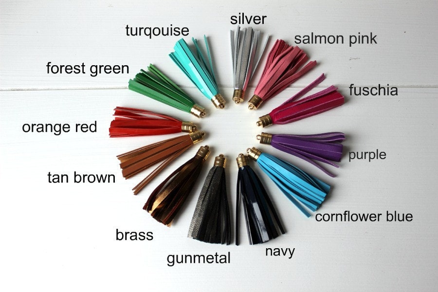 10 Leather Tassels