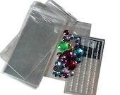 100 Cello Bags 3x5 1.2 mil clear  lip and tape -WHOLESALE Craft Supply - Great packaging for Business Cards - Jewelry - samples-  freebies